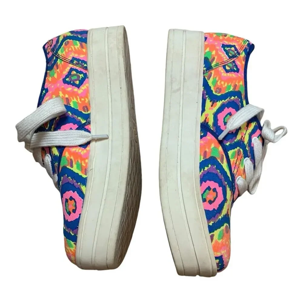Rocket Dog women's size 8 electric boogie cotton platform sneakers